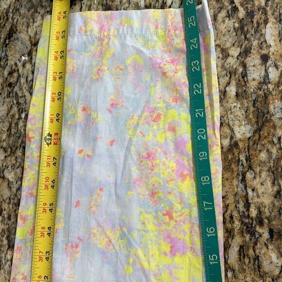 Mango Committed Collection Organic Cotton Printed Belted Jumpsuit Size 8 - Picture 11 of 11